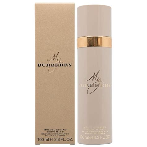 my burberry moisturizing body mist.